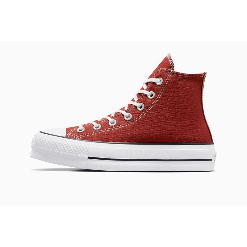 Converse all cheap star plataforma rojas