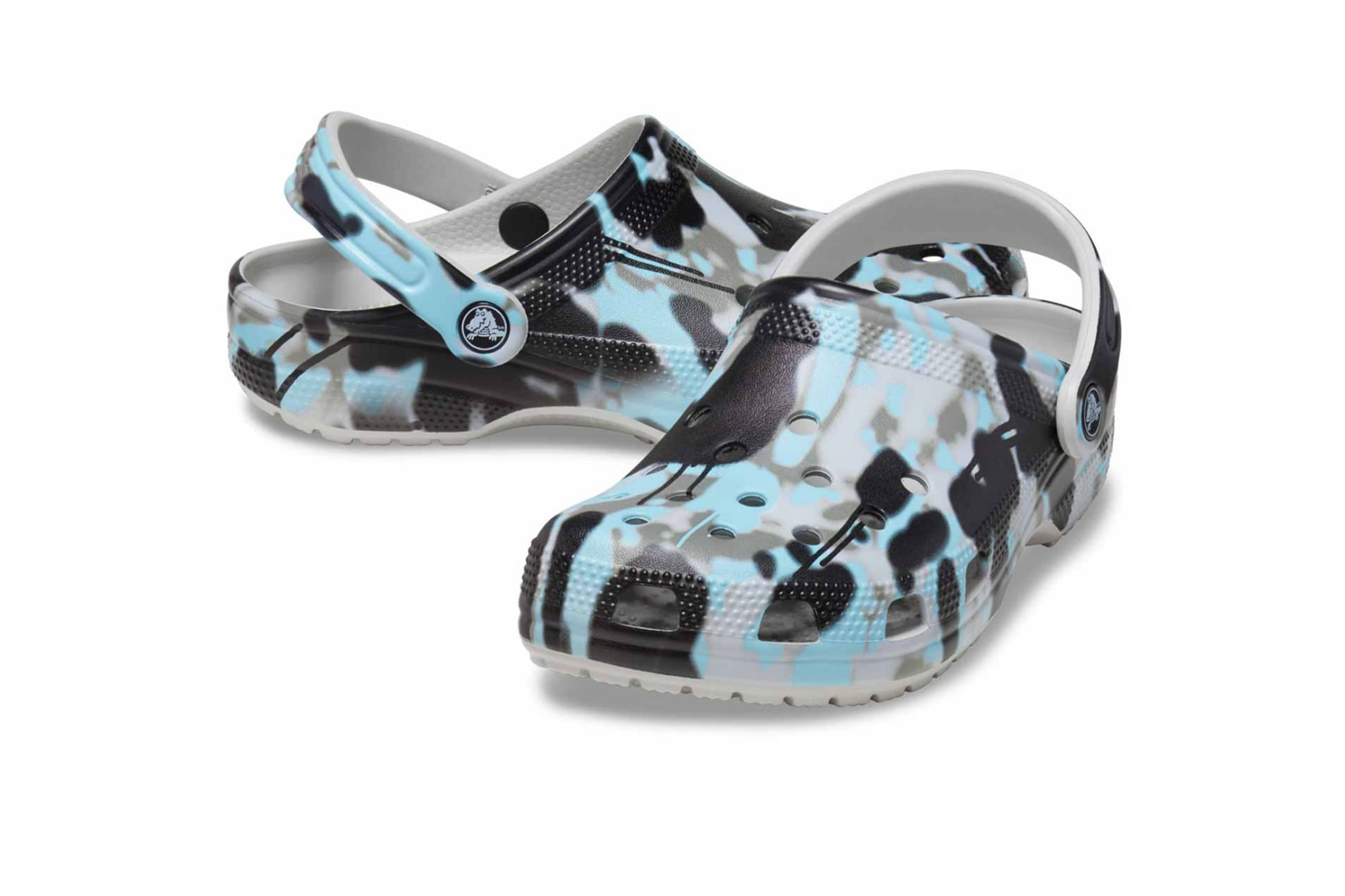 Zuecos Classic Spray Camo Multicolor Foot on Mars