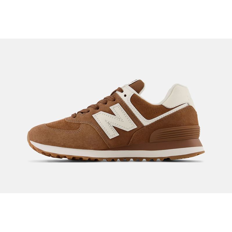 New balance 574 discount marrones