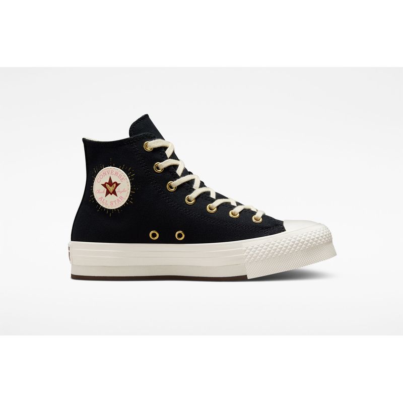 Converse platform negras shops