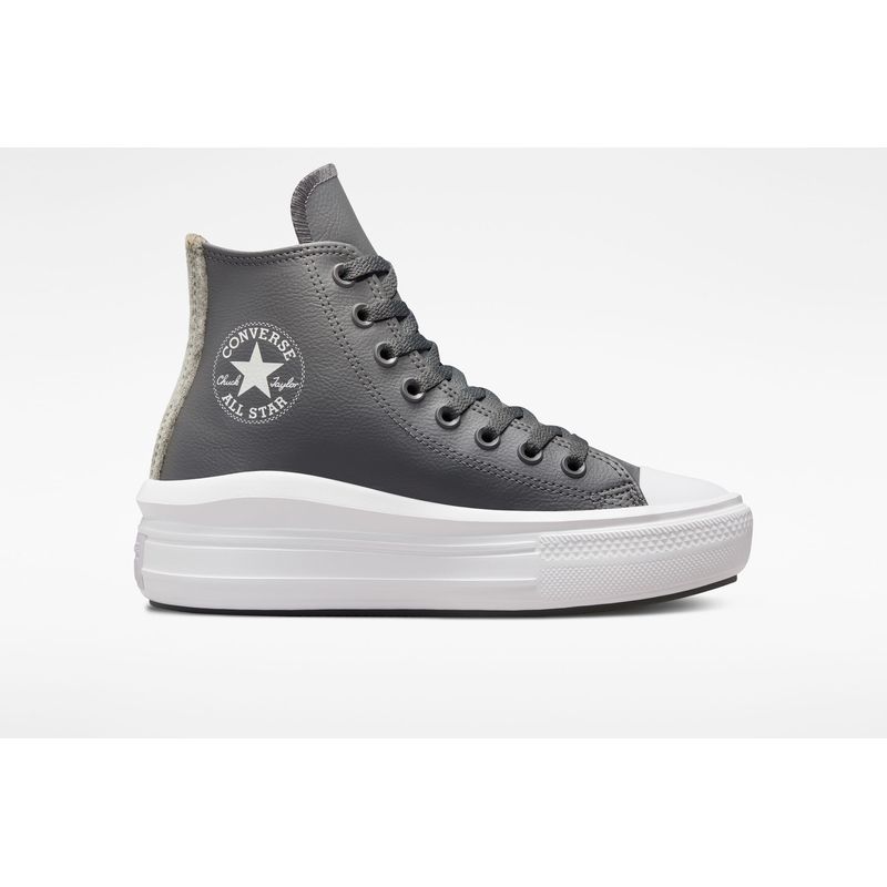 Zapatillas Chuck Taylor All Star Move Platform Stripe Knit Grises