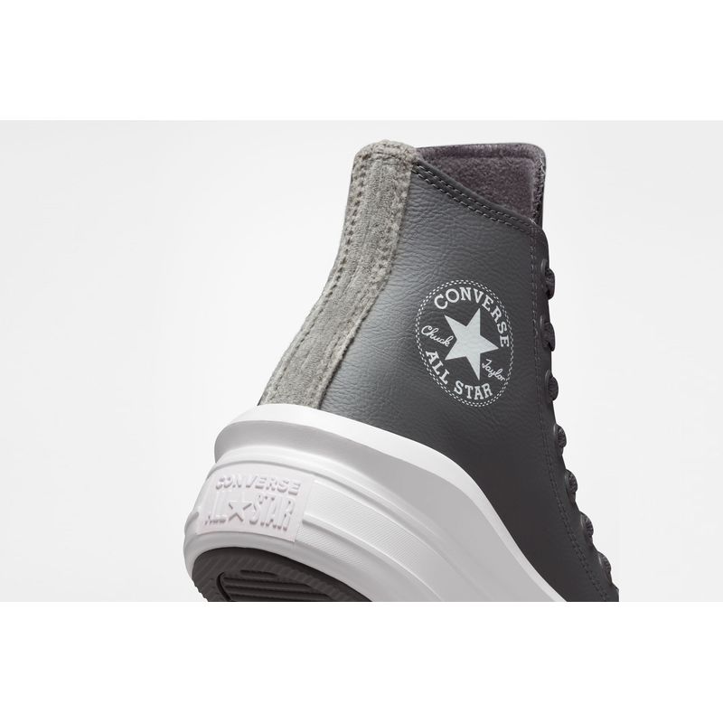 Zapatillas Chuck Taylor All Star Move Platform Stripe Knit Grises Foot on Mars