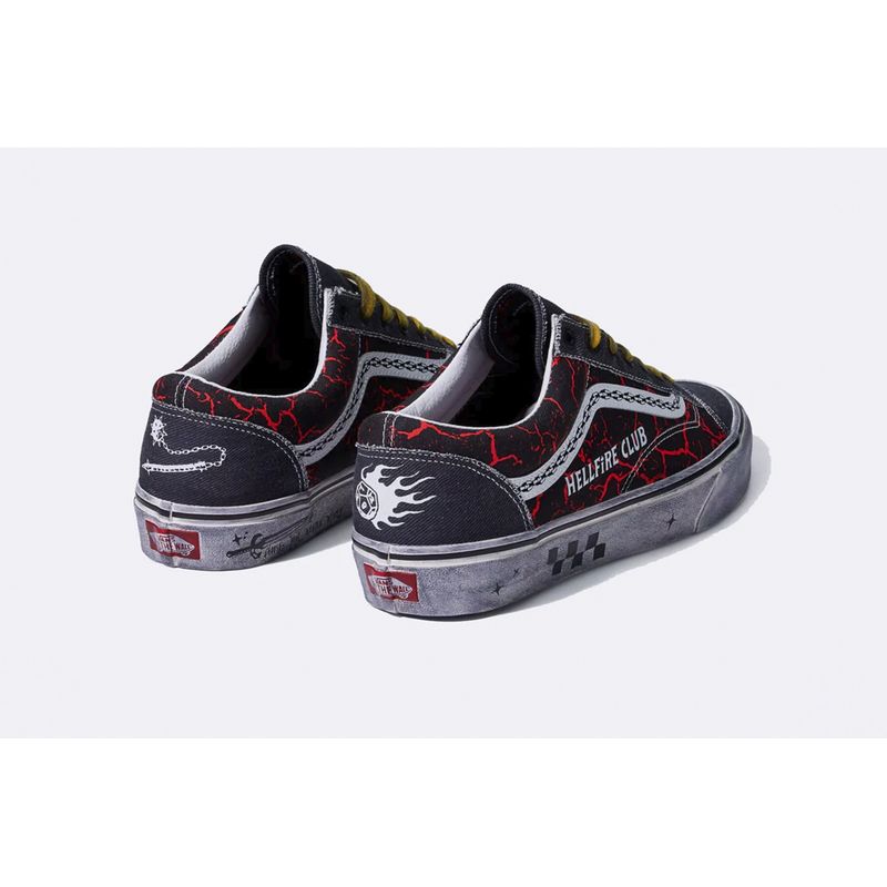 Zapatos vans outlet rojos puros negras