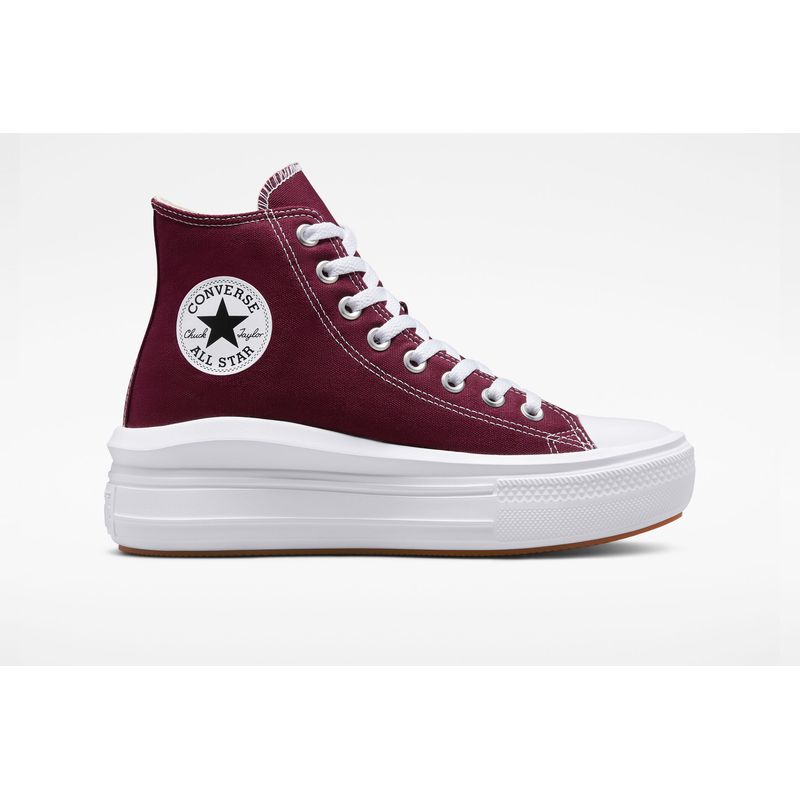 Zapatillas Chuck Taylor All Star Move Platform Seasonal Color granates Foot on Mars