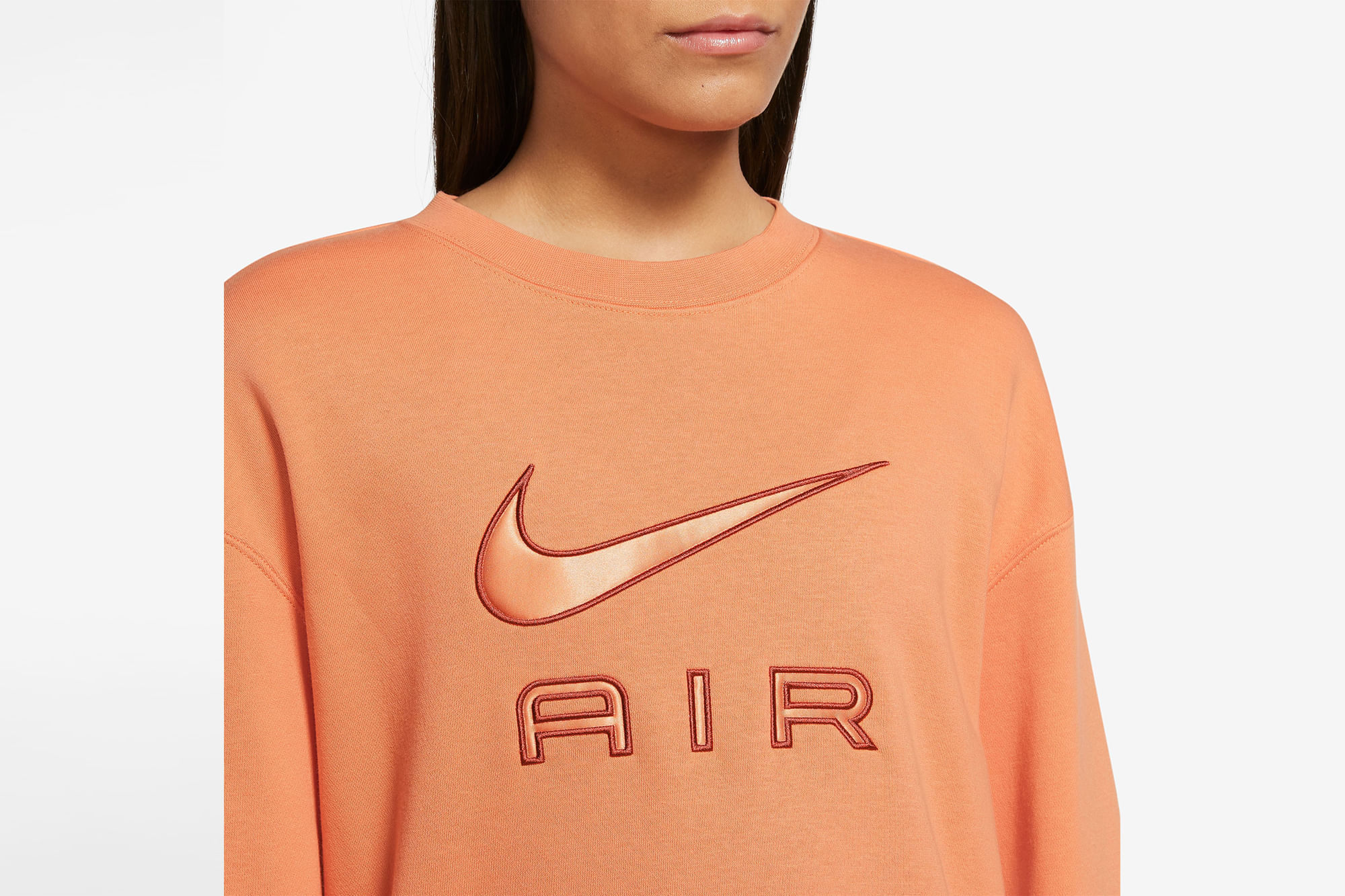 sudadera nike air naranja