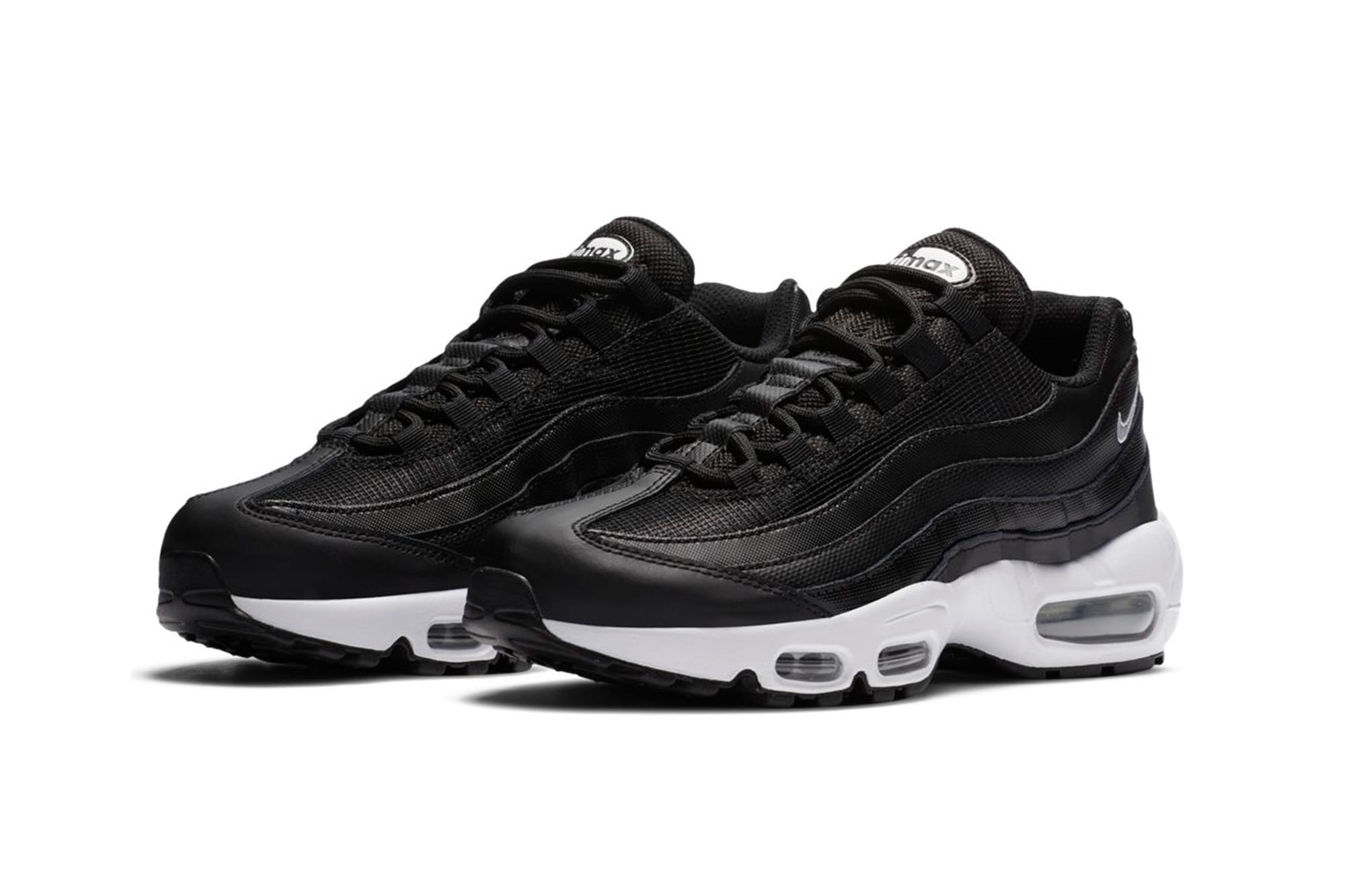 Nike 95 negras y blancas sale