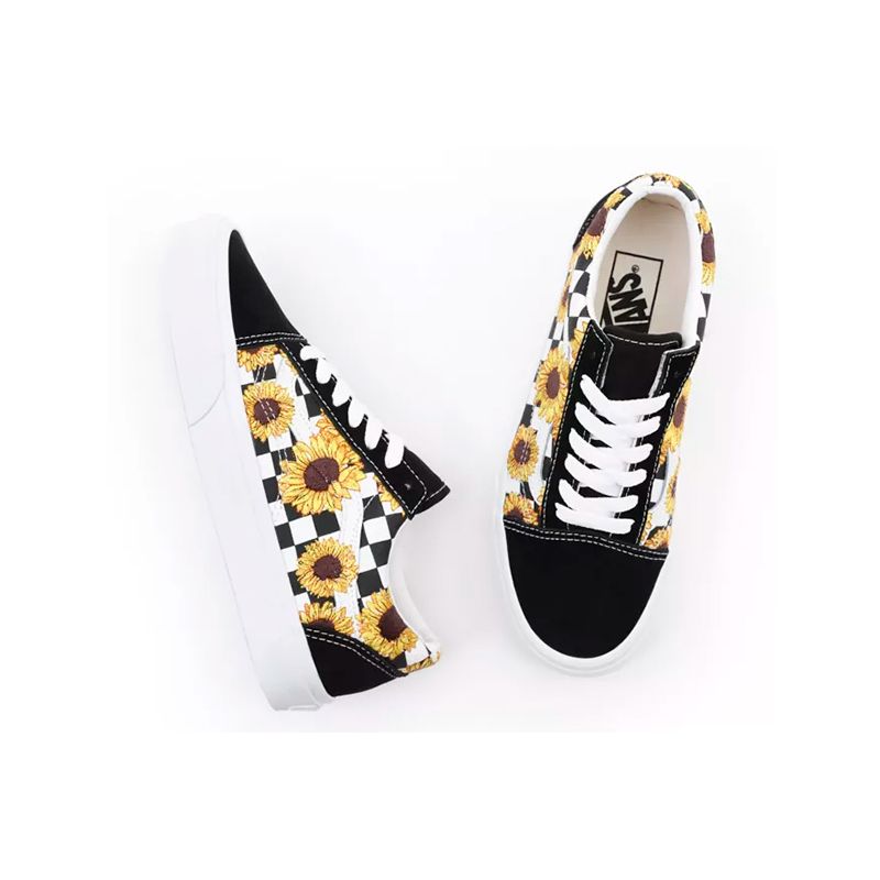 Fashion tenis vans girasoles