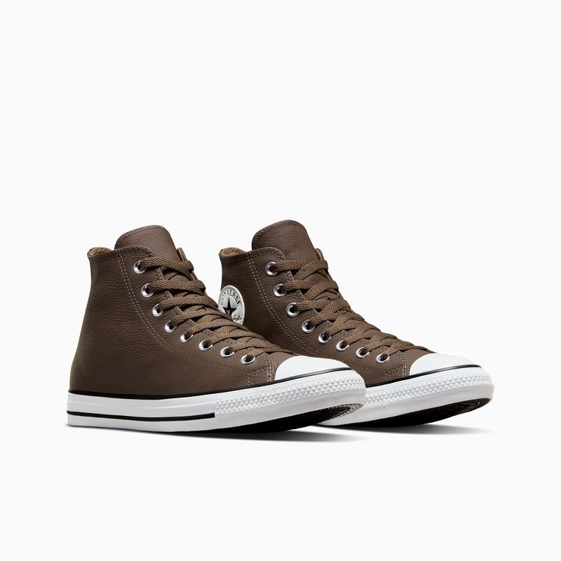 Converse cuero marron best sale