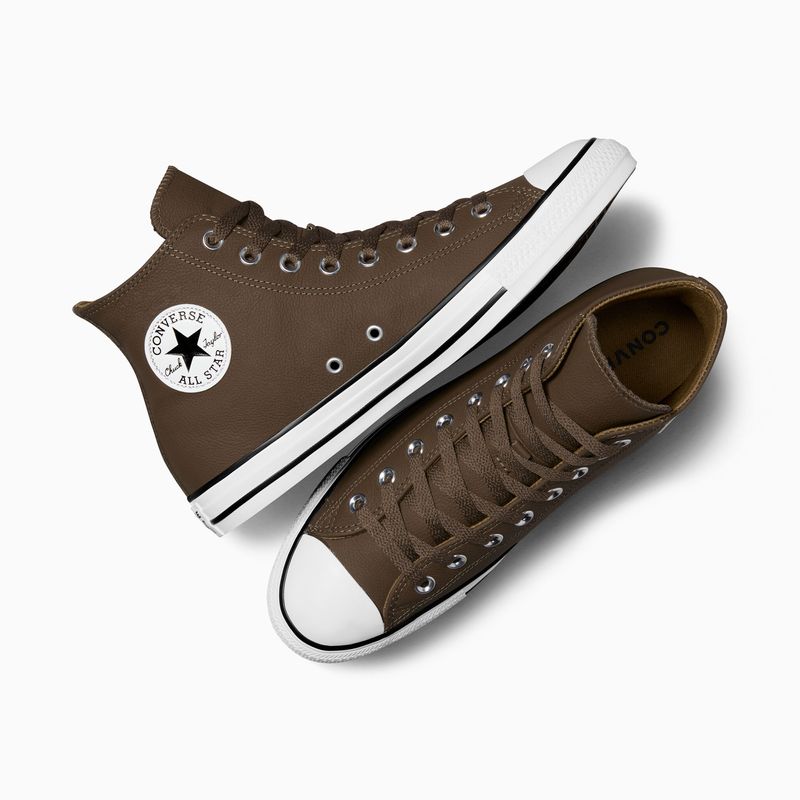 Converse all star piel marron best sale