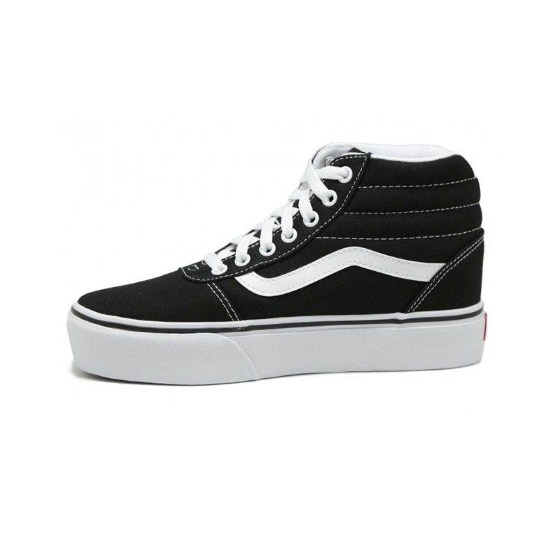 Vans negras doble suela store
