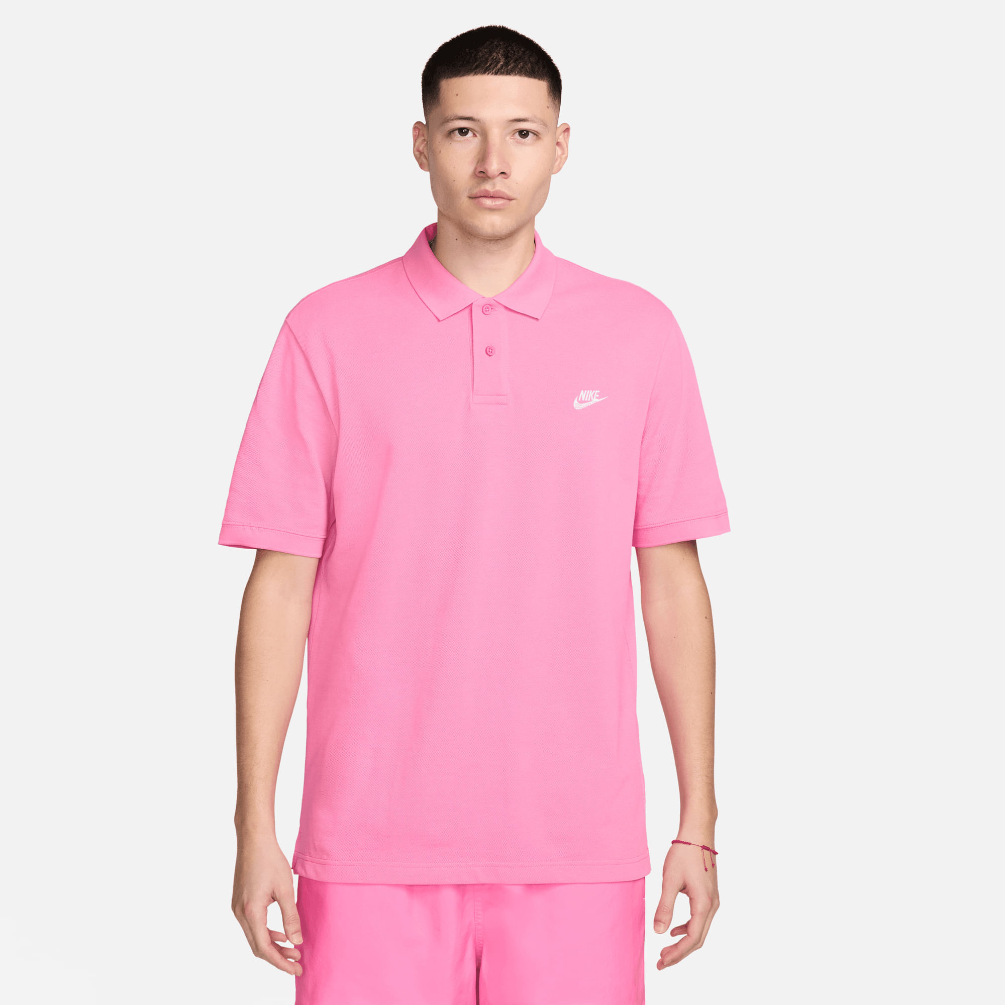 Polo NIKE Club Rosa Foot on Mars