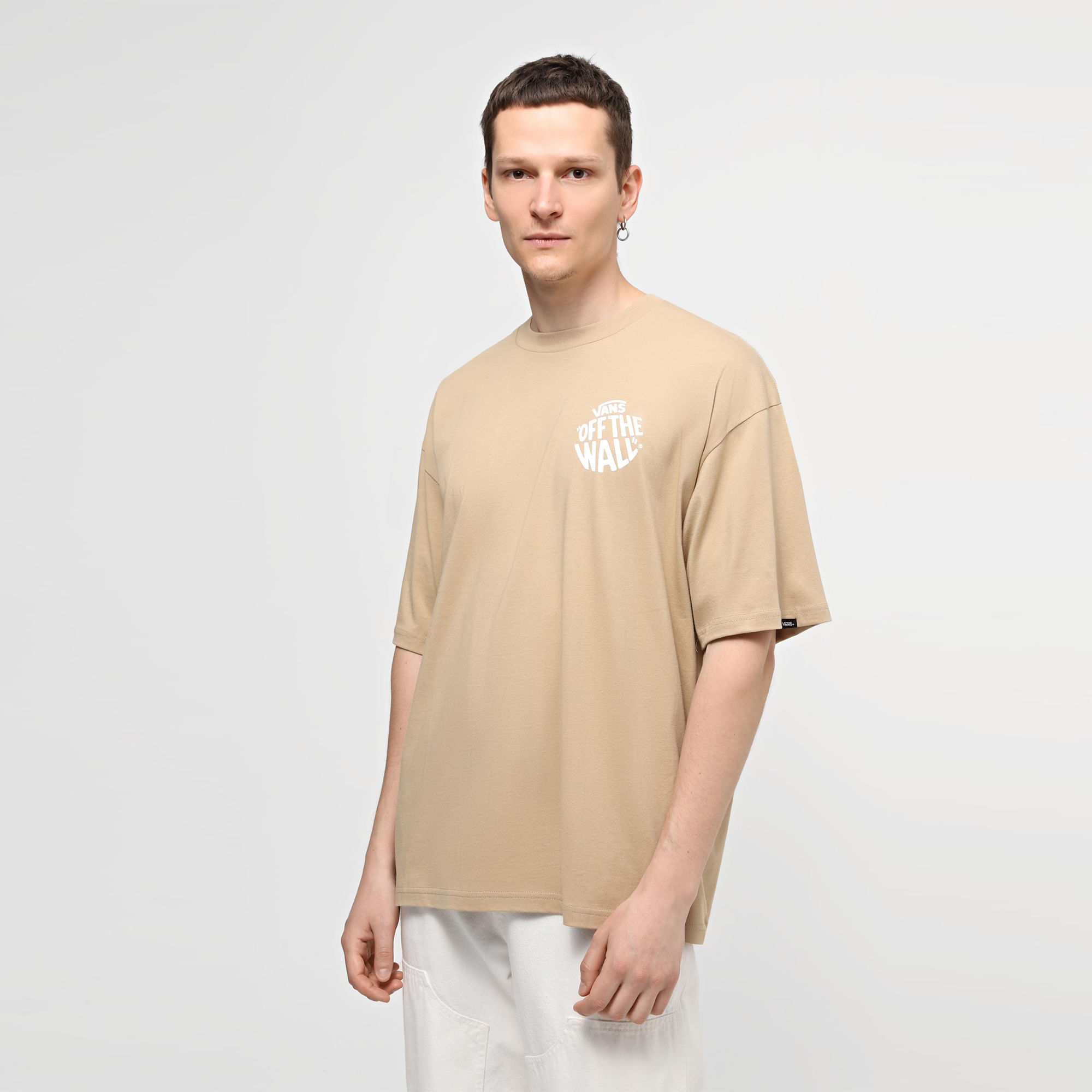 Camisetas vans beige on sale