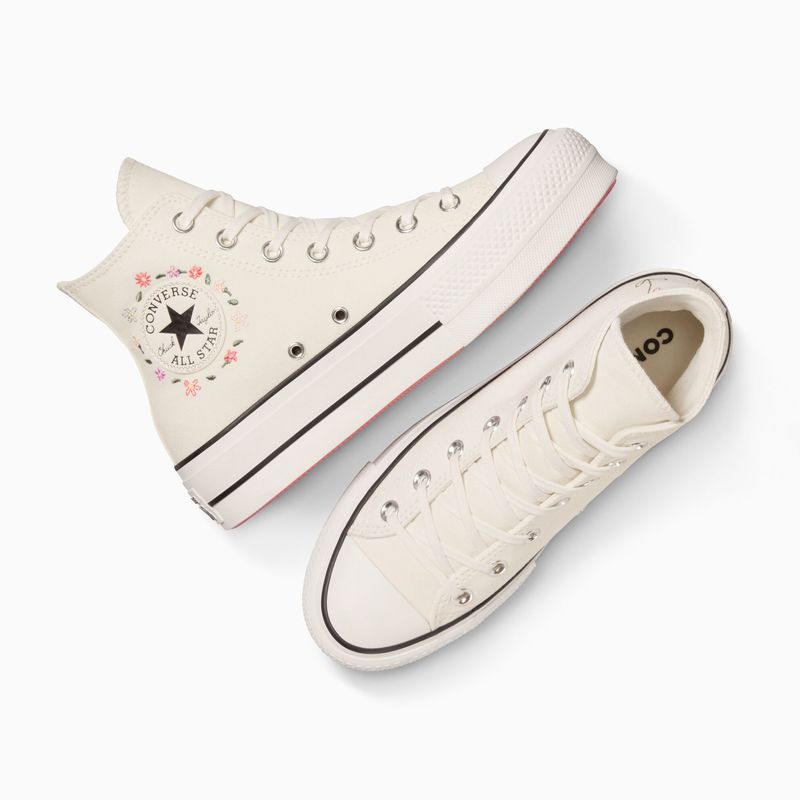 Converse blancas con flores hotsell