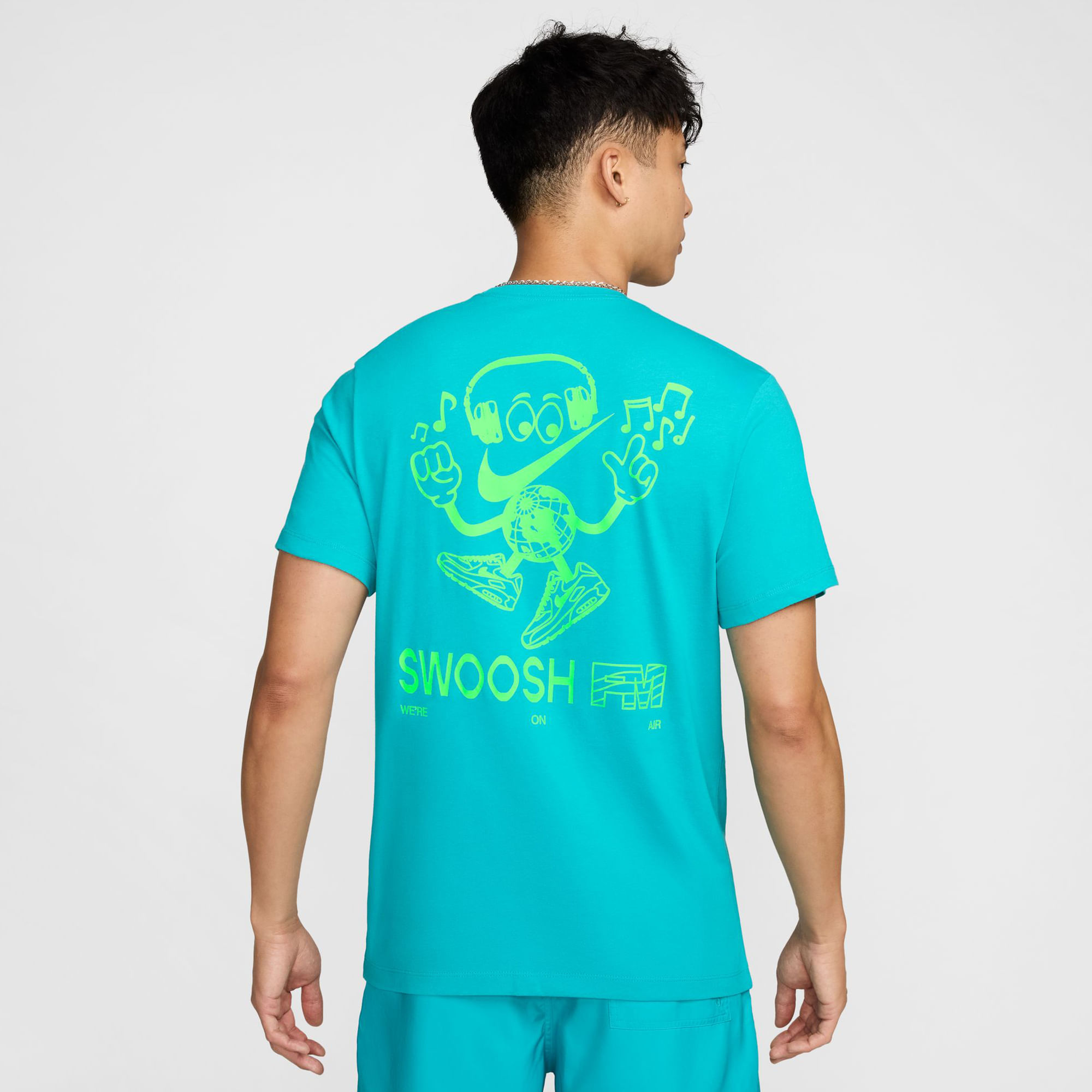 Camiseta nike fashion azul cuadros