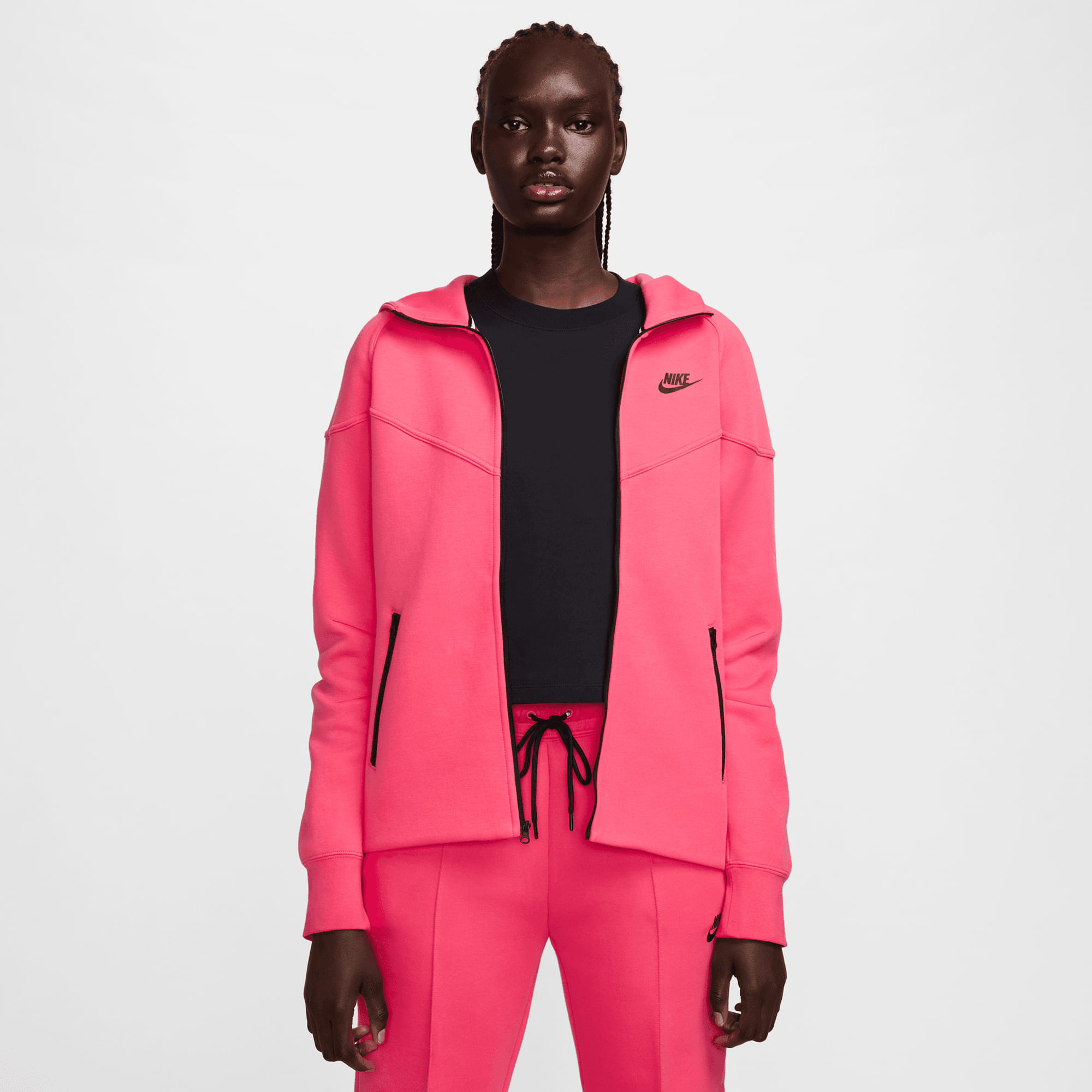 Chaqueta NIKE Sportswear Tech Fleece Windrunner Rosa Foot on Mars